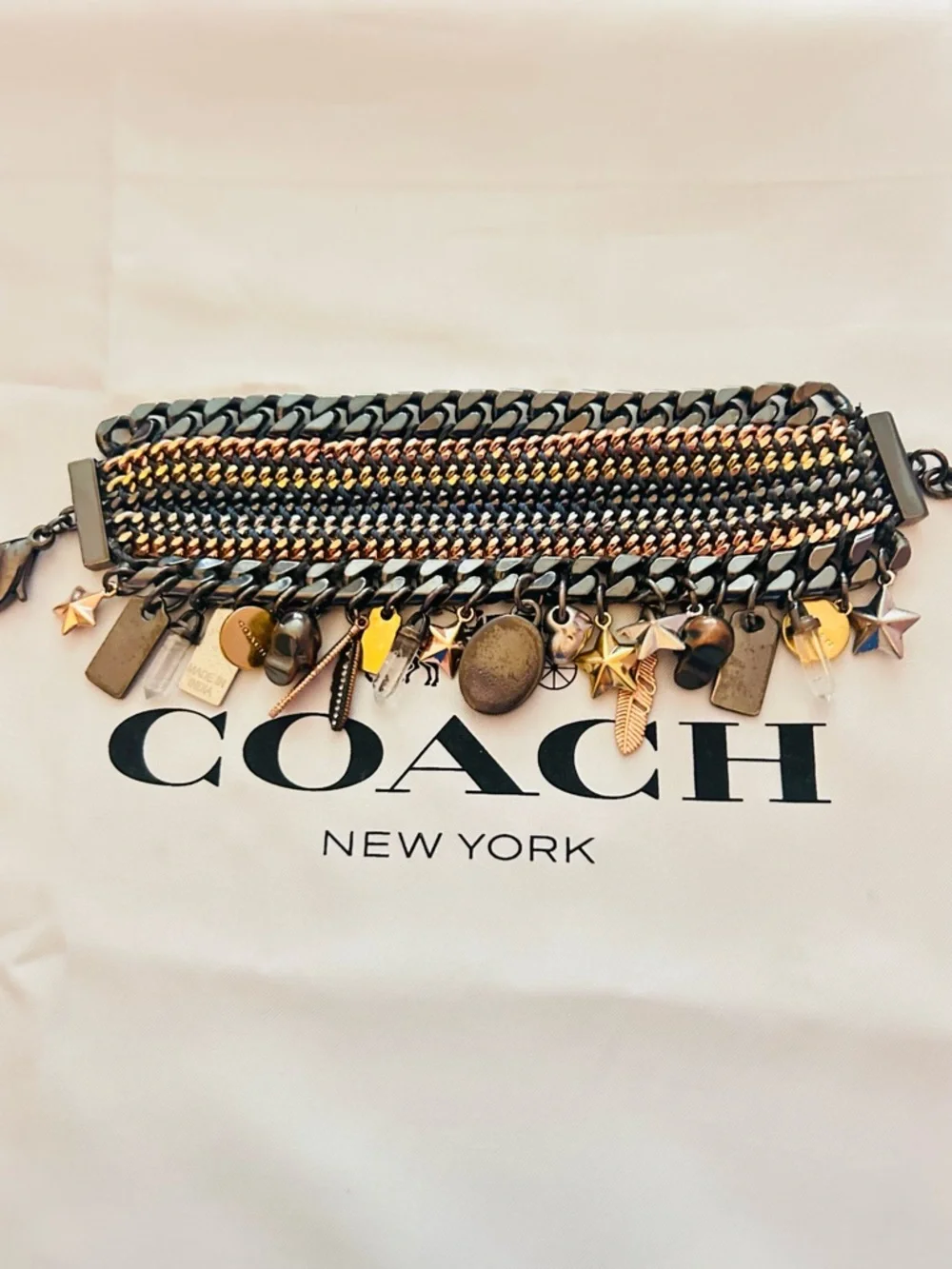 EXTREMELY RARE Coach Y2K Tribal Charm Bracelet - Picture 9 of 14